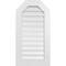 Ekena Millwork Octagonal Top Surface Mount PVC Gable Vent: Functional, w/ 3-1/2"W x 1"P Standard Frame, 20"W x 38"H GVPOT20X3801SF - alternate 1